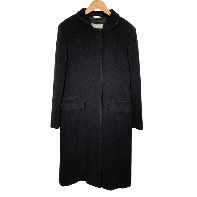 S MaxMaraマックスマーラー★ダブルブレスト ロングコート★ネイビー S MaxMaraマックスマーラー☆ダブルブレスト ロングコート