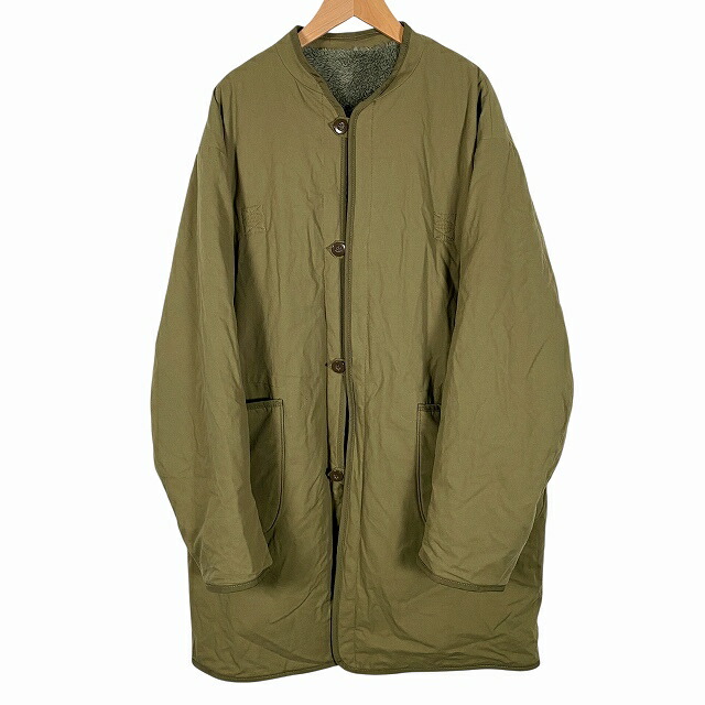 【中古】アーミーツイル ARMY TWILL リバーシブル ミリタリージャケット ボアフリース 長袖 ロング カーキ メンズ 【ベクトル 古着】 250609