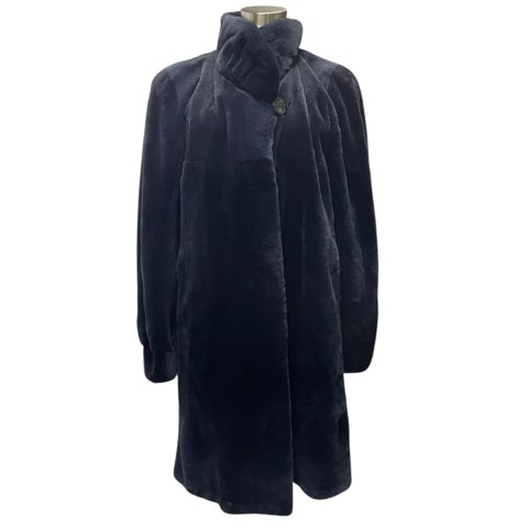 【中古】サガミンク SAGA MINK altima シェアードミンク MINK 毛皮 ロングコート リアルファー ダークネイビー フリーサイズ レディース 【ベクトル 古着】 251219｜ブランド古着ベクトルプレミアム店