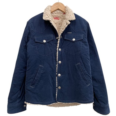 【楽天市場】【中古】ハリウッドランチマーケット HOLLYWOOD RANCH MARKET ボア襟ジャケット コーデュロイランチコート 銀 ...