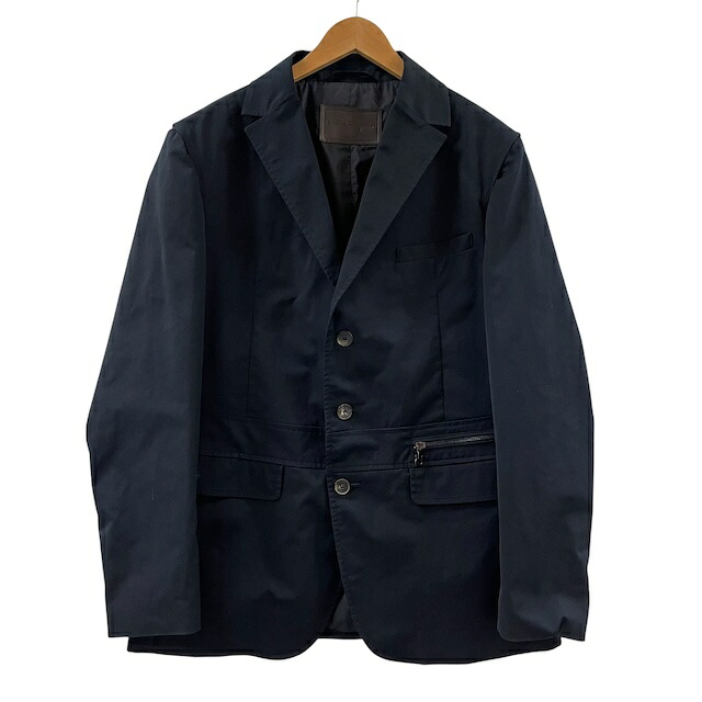【中古】サルヴァトーレフェラガモ Salvatore Ferragamo 2way ライナー付き テーラードジャケット 3ボタン キルティング ベスト ネイビー 52 LL相当 メンズ 【ベクトル 古着】 260427｜ブランド古着ベクトルプレミアム店