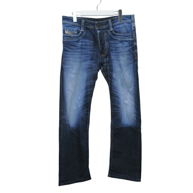 【中古】ディーゼル DIESEL デニム Gパン ロング ウォッシュ加工 W32 L32 インディゴブルー k31675 1204 メンズ 【ベクトル 古着】 251204｜ブランド古着ベクトルプレミアム店