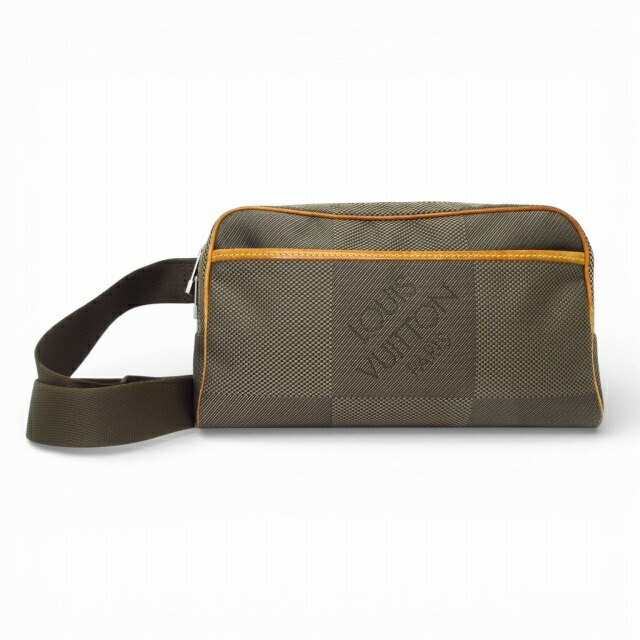 【中古】ルイヴィトン LOUIS VUITTON ダミエジェアン 軽わざ師 上半身御徒面子 酉の方角御徒面子 帆布 なめし革 M93619 E02200126275 メンズ 【ベクター 古着】 260303