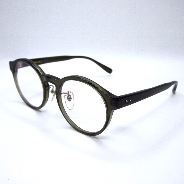 【中古】ブラン BLANC.. B0013-bi メガネ アイウェア ボストン ウェリントン 度あり 50?20-145 オリーブ ?372215 0307 メンズ レディース 【ベクトル 古着】 260307