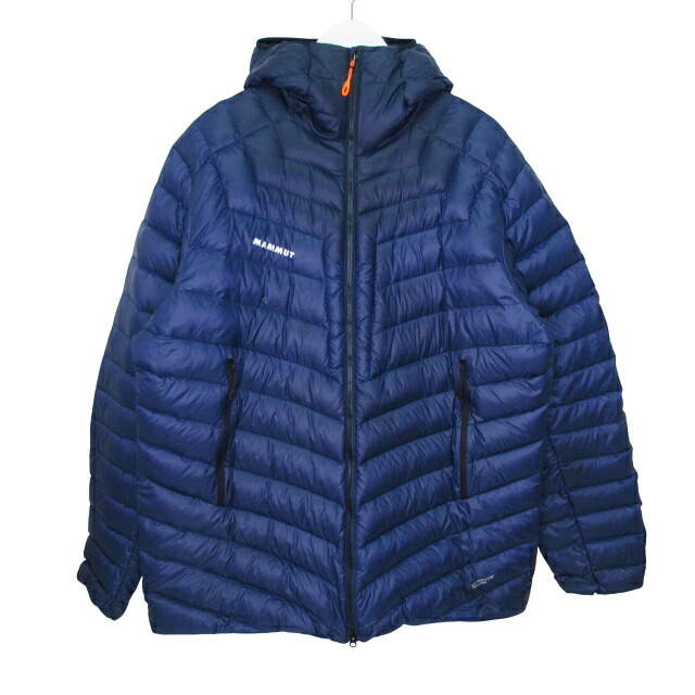 【中古】マムート MAMMUT 長袖 ダウンジャケット PERTEX USA 2XL ASIA 3XL ネイビー E02180226143 0331 メンズ 【ベクトル 古着】 260331｜ブランド古着ベクトルプレミアム店
