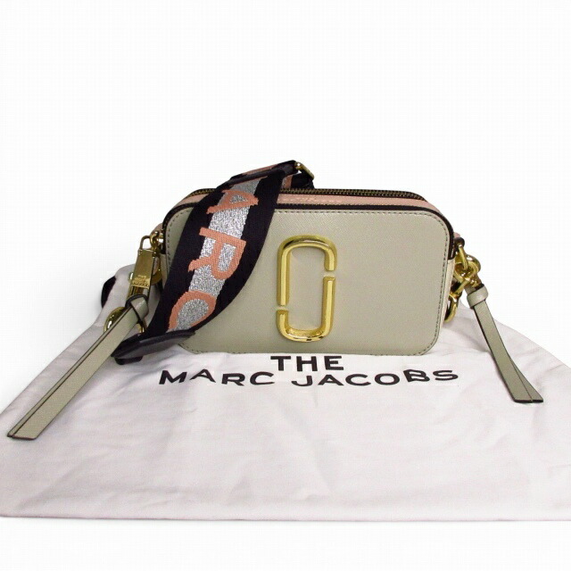 【中古】マークジェイコブス MARC JACOBS 美品 スナップ 写真機御徒面子 ショルダーバッグ マルチ色合い ベージュ サクラ色ベージュ 象牙色 E05080126105 レディース 【ベクター 古着】 260522