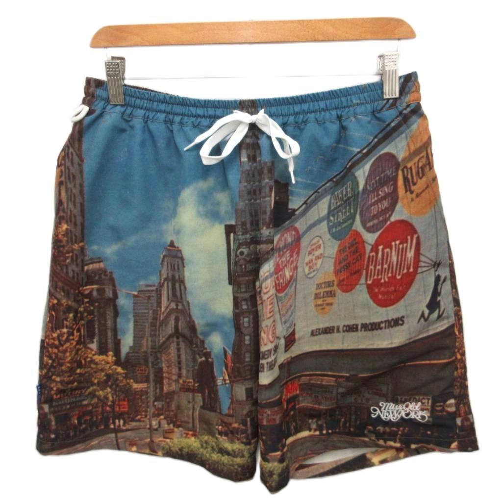 【中古】LFYT OLD NEW YORK SHORTS -70s TIMES SQUARE ショーツ ショートパンツ ハーフパンツ L 青 ブルー マルチカラー LS241303 メンズ 【ベクトル 古着】 260125