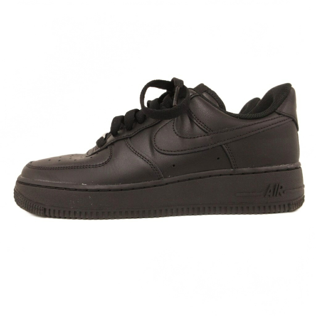 【中古】ナイキ NIKE WMNS AIR FORCE 1 07 エアフォースワン スニーカー シューズ 24.5糎 黒 オール黒いこと DD8959-001 /JS レディース 【ベクター 古着】 260509
