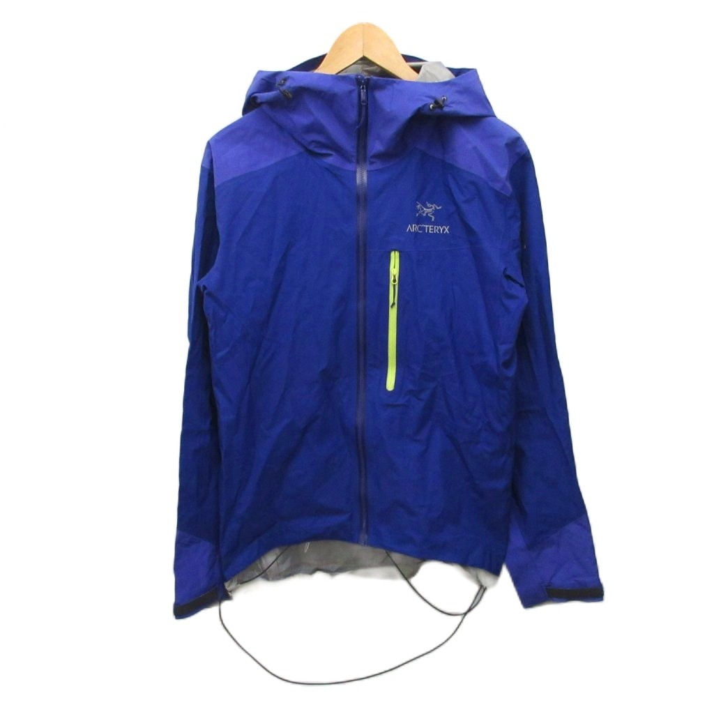 【中古】アークテリクス ARCTERYX BEAMS別注 ALPHA FL JACKET アルファジャケット マウンテンパーカー ロゴ ナイロン S 紫 パープル ■IBO93 メンズ 【ベクトル 古着】 260507