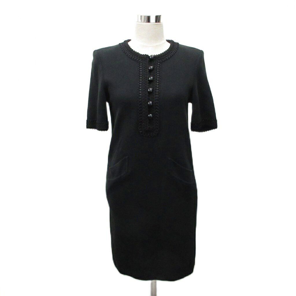 【中古】イヴサンローラン YVES SAINT LAURENT 衣裳 スコート ひざ丈 スピード競技 黒 黒いこと M レディース 【ベクター 古着】 260606