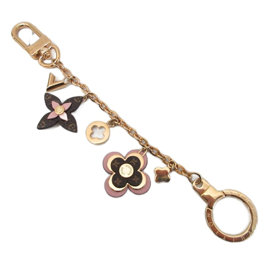 【中古】ルイヴィトン LOUIS VUITTON M63086 ビジュー サック シェンヌ ブルーミング フラワー モノグラム バッグチャーム キーホルダー キーリング アクセサリー ゴールド金具 ゴールドカラー レディース 【ベクトル 古着】 260715｜ブランド古着ベクトルプレミアム店