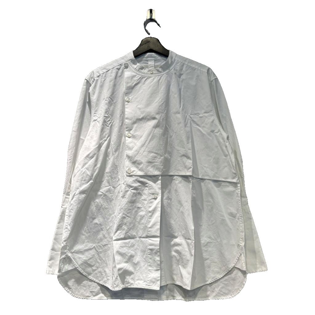 【中古】スタジオニコルソン STUDIO NICHOLSON シャツ アシンメトリー スタンドカラー 長袖 1 白 ホワイト メンズ 【ベクトル 古着】 260405 8,568円