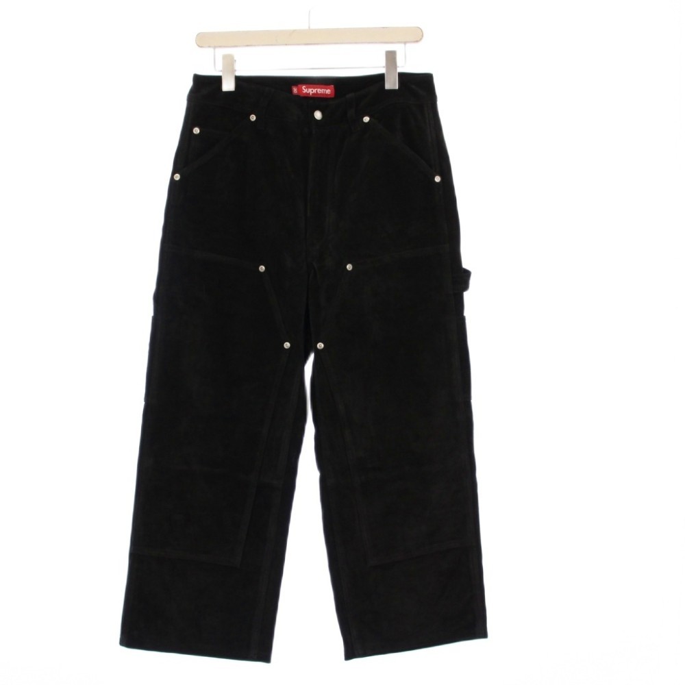【中古】シュプリーム SUPREME 24AW Suede Double Knee Painter Pant スエードダブルニーペインターパンツ 30 黒 /KH メンズ 【ベクター 古着】 260330