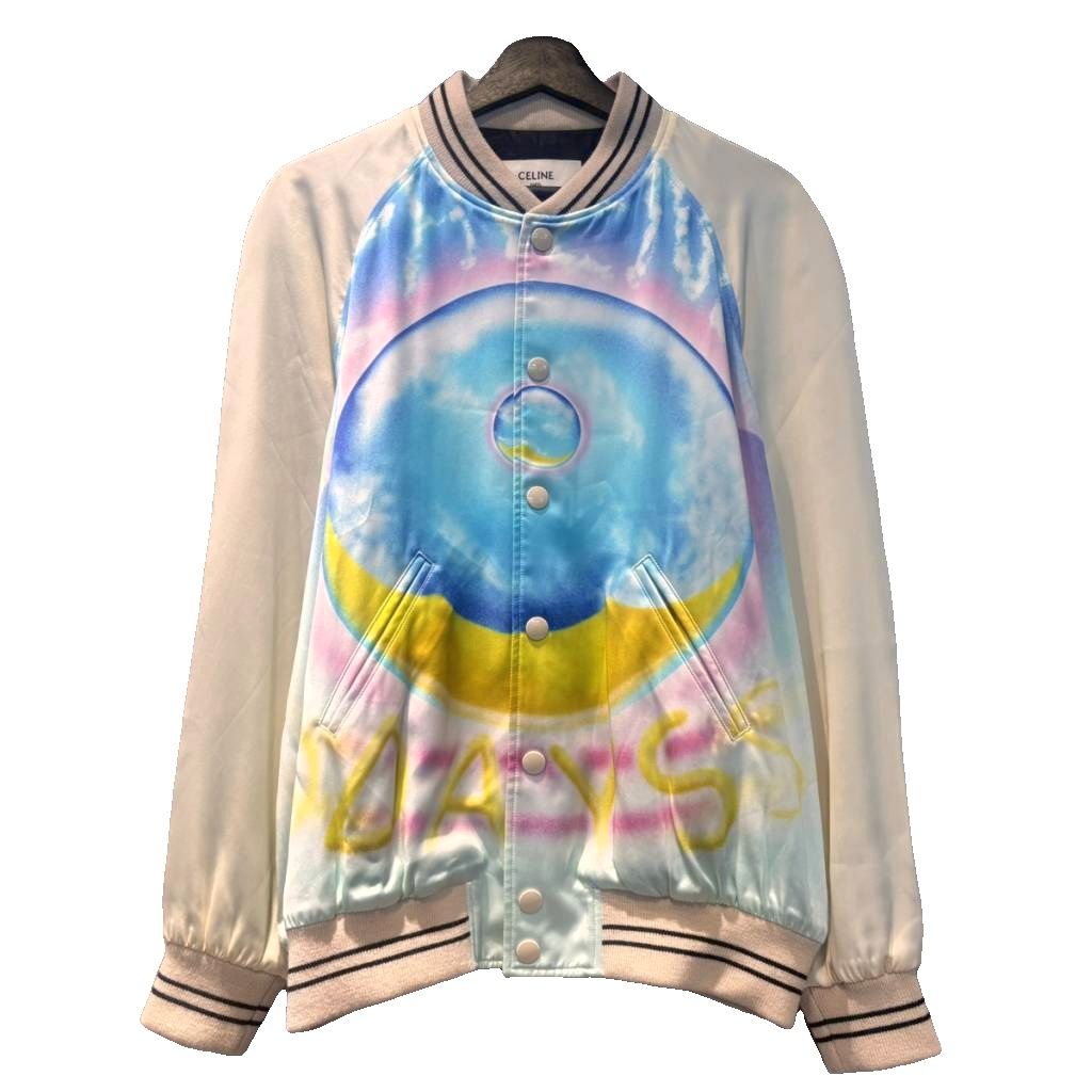 【中古】未当てはめる品 セリーヌ CELINE 22SS テディ 差し上げ物 上衣 繻子 ヘヴンリー デイズ TEDDY SOUVENIR JACKET SATIN HEAVENLY DAYS 44 2V28H353Q.14MC メンズ 【ベクター 古着】 260508