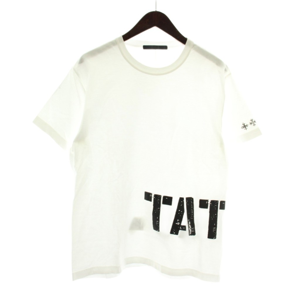 【中古】タトラス TATRAS 24SS フィエノ PHIENO Tシャツ カットソー 半袖 クルーネック ロゴ プリント 01 白 ホワイト MTAT24S8259-M /XZ ■GY18 メンズ 【ベクトル 古着】 260626｜ブランド古着ベクトルプレミアム店