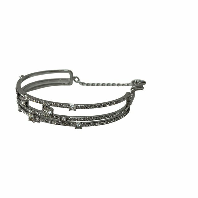 【中古】スワロフスキー SWAROVSKI 美品 ブレスレット バングル Henrietta ジュエリー シルバーカラー ■GY14 レディース 【ベクトル 古着】 250116