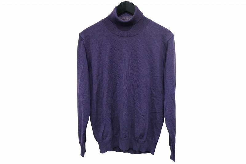 【中古】アレッサンドロルッピ Alessandro Luppi セーター ニット タートルネック パープル メンズ 【ベクトル 古着】 251229