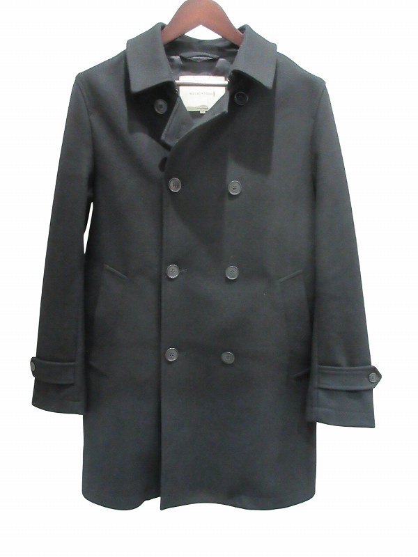 【中古】マッキントッシュ MACKINTOSH コート ブラック メルトン ショートトレンチコート 40 GM-005F-2K-3H メンズ 【ベクトル 古着】 260306
