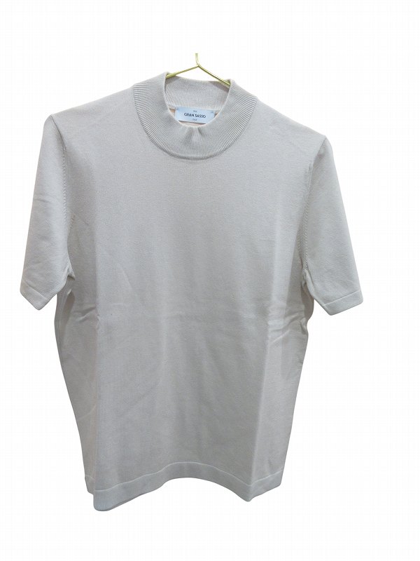 【中古】未使用品 グランサッソ GRAN SASSO セーターモックネックベージュ メンズ 【ベクトル 古着】 260308