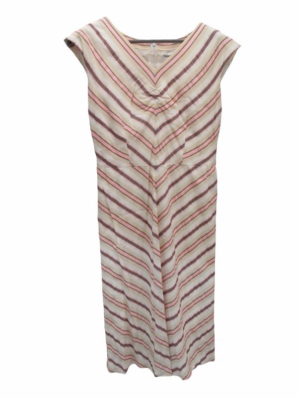 【中古】ハナエモリ HANAE MORI ワンピース ピンク 40 レディース 【ベクトル 古着】 260310