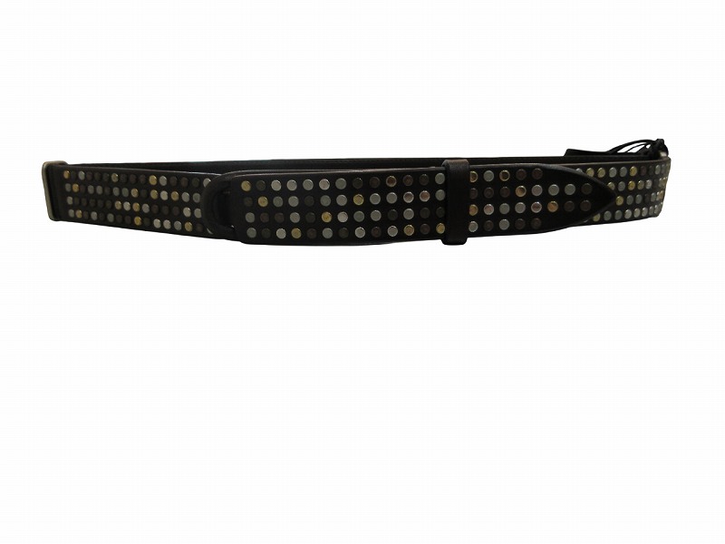 【中古】未当て嵌める品 オルチアーニ ORCIANI 胴締め メンズ スタッズ バックル受け答え 赤銅色 30粍 メンズ 【ベクター 古着】 260330