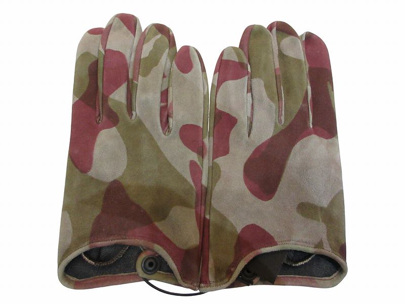 【中古】未当てはめる品 ペルノイ Per noi グローブ メンズ  なめし革 家鴨フラ 変装柄 M大きさ メンズ 【ベクター 古着】 260331