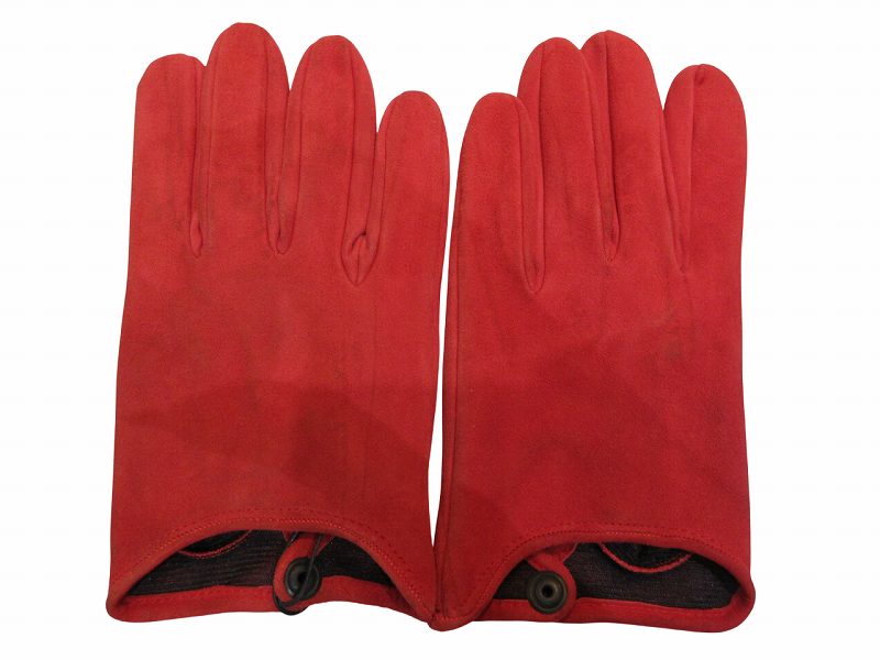【中古】未当てはめる品 ペルノイ Per noi グローブ メンズ  なめし革 赤いこと M大きさ メンズ 【ベクター 古着】 260331