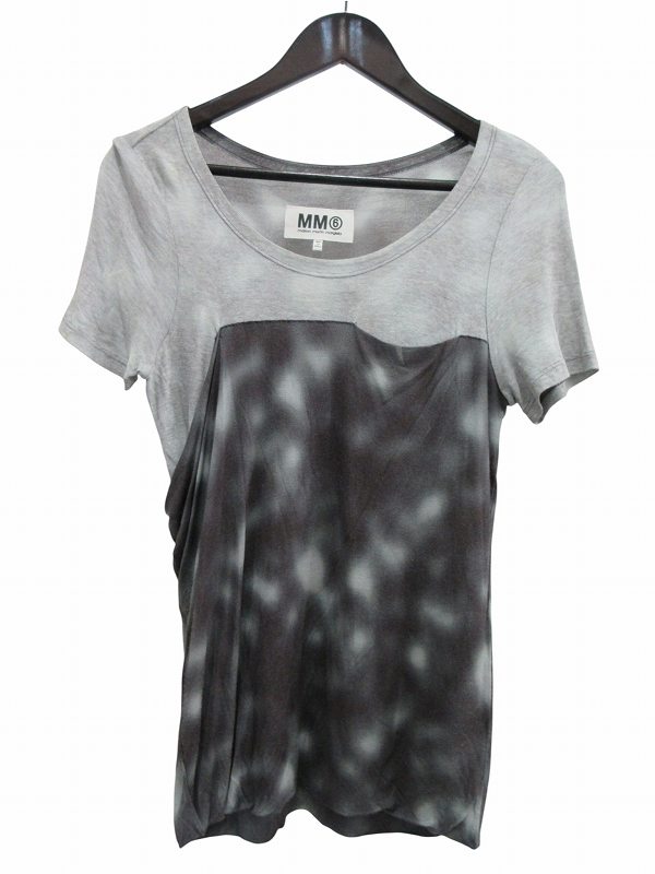 【中古】エムエムシックス メゾンマルジェラ MM6 Maison Margiela 半袖 Tシャツ グレー Sサイズ レディース 【ベクトル 古着】 260516|ブランド古着ベクトルプレミアム店