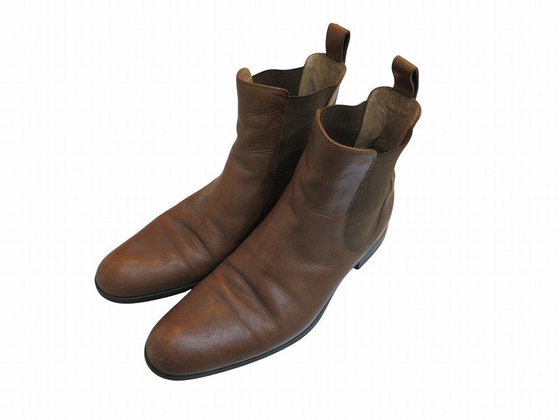 【中古】ジョルジオアルマーニ GIORGIO ARMANI ショートブーツ サイドゴア レザー ブラウン 39サイズ レディース 【ベクトル 古着】 260724|ブランド古着ベクトルプレミアム店