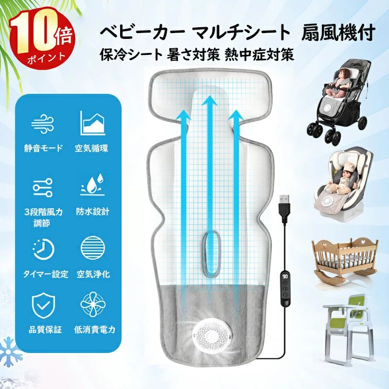 GGUMBIグンビ アイスハグ　デュアルファンクールシートベビーカー用扇風機 楽天市場】GGUMBI グンビ アイスハグ デュアルファン クール