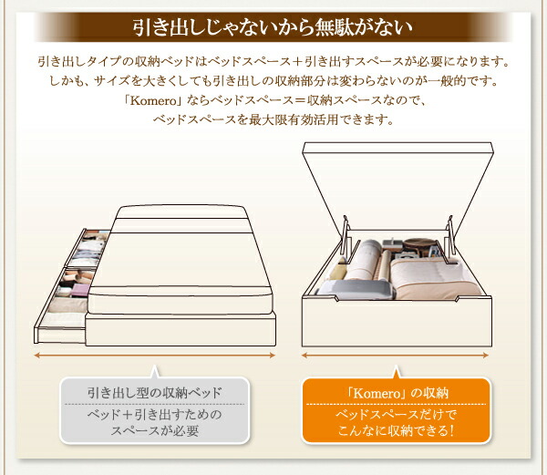 お客様組立美草・日本製_大容量畳跳ね上げベッドシングル深さラージ