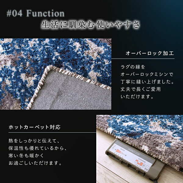 ラグ高品質2柄から選べるグラフィック風デザインラグ50×80cm