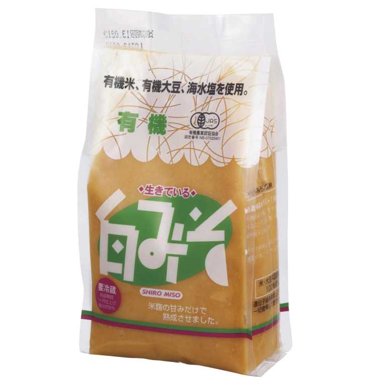 やさか共同農場 有機白みそ（冷蔵） 500g　20袋 16,424円