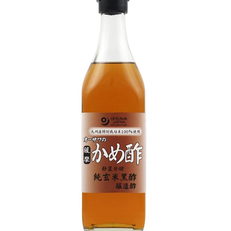 オーサワジャパン オーサワの薩摩かめ酢(純玄米黒酢) 500ml 4本 8,531円