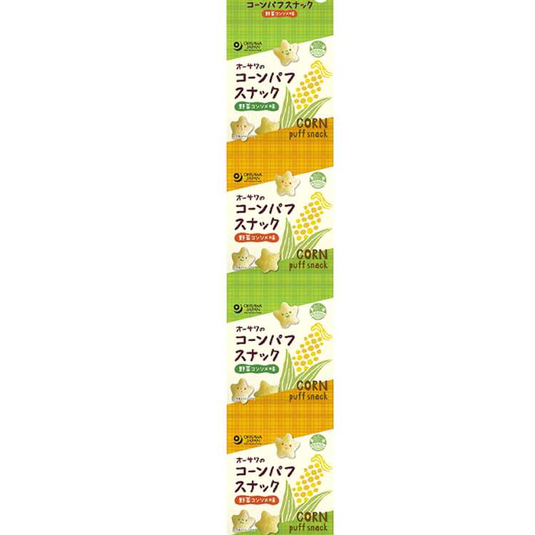 オーサワ オーサワのコーンパフスナック 野菜コンソメ味 28g(7g&times;4P） 24袋｜ベジタブルハート 6,026円