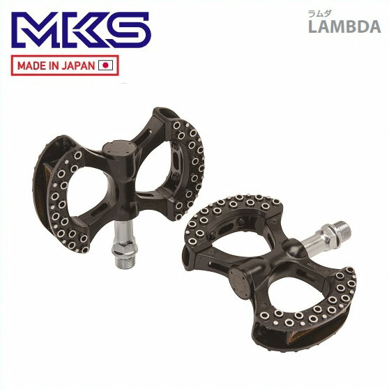 楽天市場】三ヶ島製作所 LAMBDA ブラック ペダル MKS ミカシマペタル