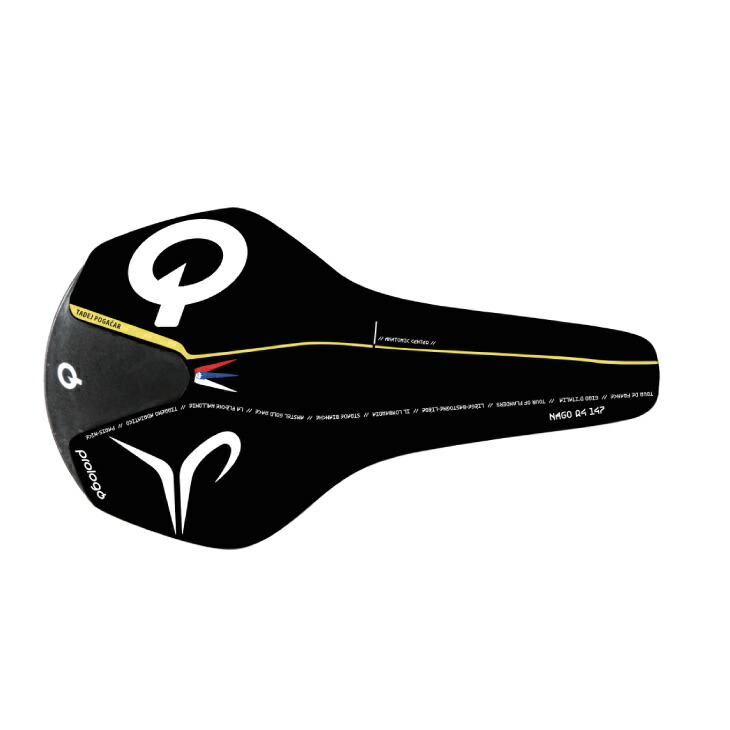 (即納)(限定モデル)Prologo プロロゴ NAGO R4 NACK ナゴ R4 ナック 147 HARD BLACK/YELLOW POGACAR ポガチャル ブラック(4711488175604)サドル