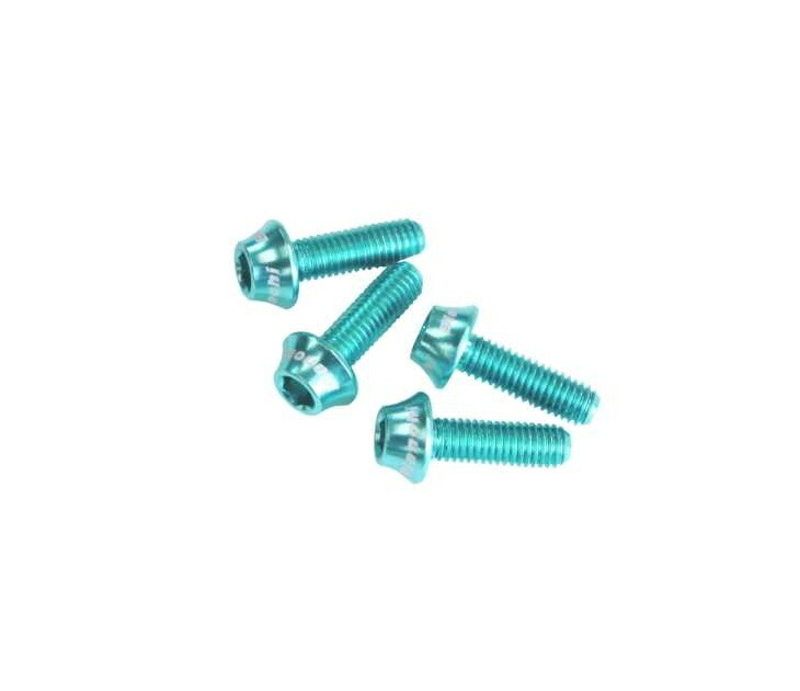 (即納)(メール便対応商品) BIANCHI ビアンキ BOTTLE CAGE BOLTS ボトルケージボルト チェレステ 4本入り(4571699641165)画像