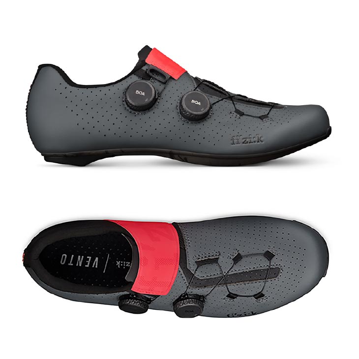 fizik フィジーク VENTO INFINITO CARBON 2 GR/CO ベント インフィニート カーボン2 グレー/コーラル シューズ｜自転車館びーくる