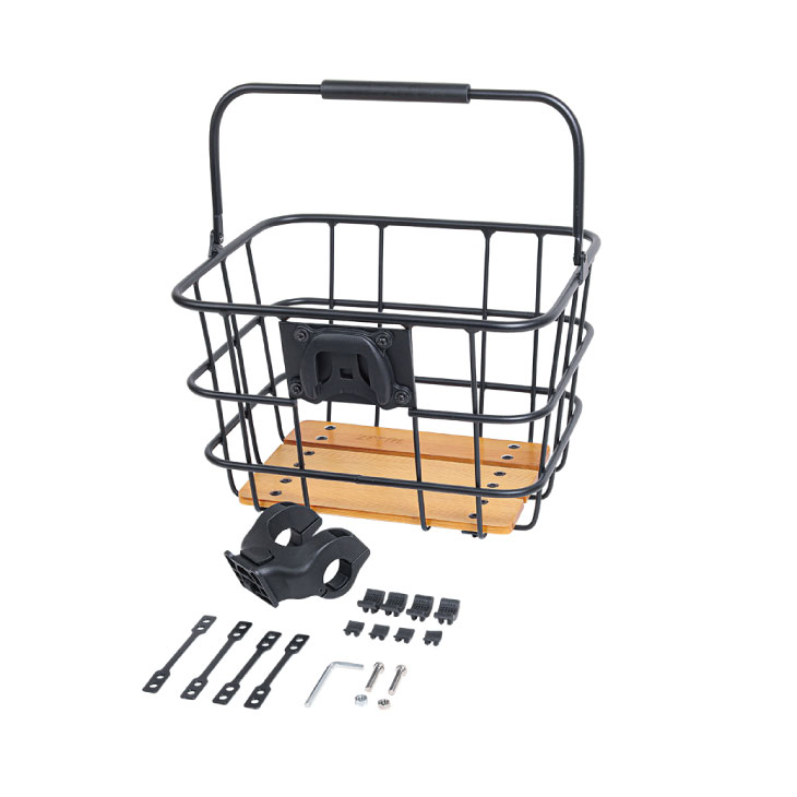 ZEFAL ゼファール Classic Front Basket クラシック フロント バスケット 着脱式前かご ブラック 20L (3420586600840) かご｜自転車館びーくる