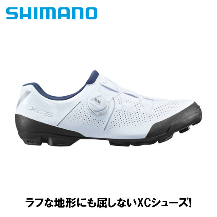 SHIMANO シマノ XC3(SH-XC302)WIDE ホワイト SPD対応 クロスカントリー シューズ|自転車館びーくる