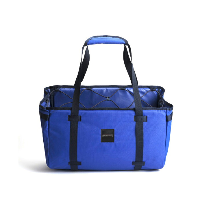 BROMPTON ブロンプトン BASKET BAG LARGE + FRAME Blue バスケットバッグ ラージ +フレーム ブルー (Q104134)(5053099271108)|自転車館びーくる