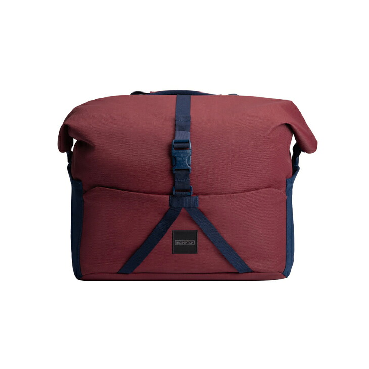 (即納)BROMPTON ブロンプトン ROLLTOP BAG LARGE + FRAME PLUM 渦巻きいの一番 御徒面子 ラージ + 枠組み 酸桃 (Q104137)(5053099271146)