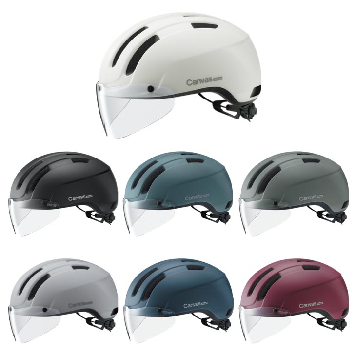 OGK KABUTO オージーケーカブト CANVAS SMART 帆布 かっこ良い UVとり捨てる遮蔽物付 M/L(JCFとき勧める)安全帽
