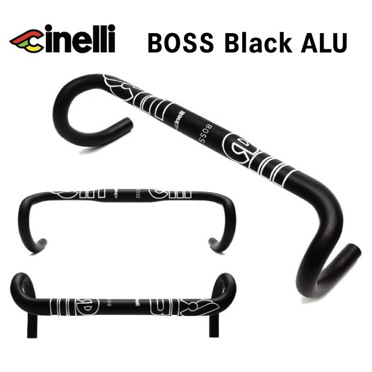 cinelli チネリ BOSS ボス Black ブラック Alu Handlebar アルミハンドルバー OD Φ31.8 ハンドルバー 9,116円
