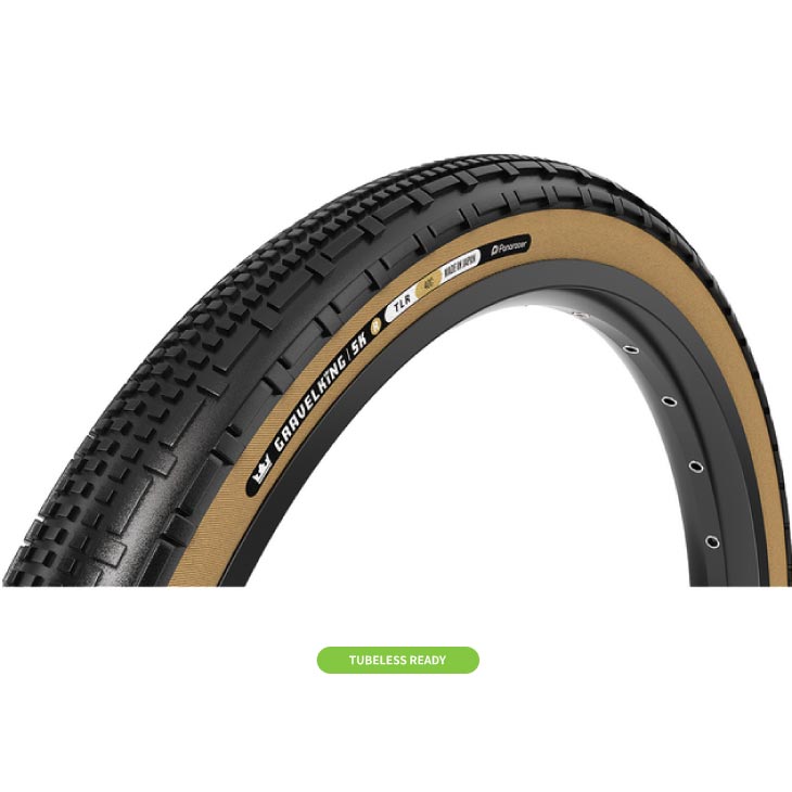 Panaracer パナレーサー GRAVELKING SK R グラベルキング SK R TUBELESS READY チューブレスレディ ブラック/アンバー(1本)タイヤ