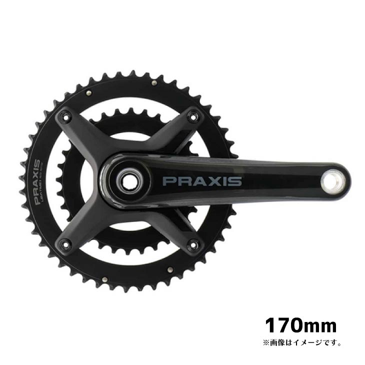 PRAXIS WORKS プラクシスワークス ZAYANTE CARBON-S M30 ROAD CRANK 170mm カーボンクランク ロード用 チェーンリング付属(960246)クランクセット｜自転車館びーくる