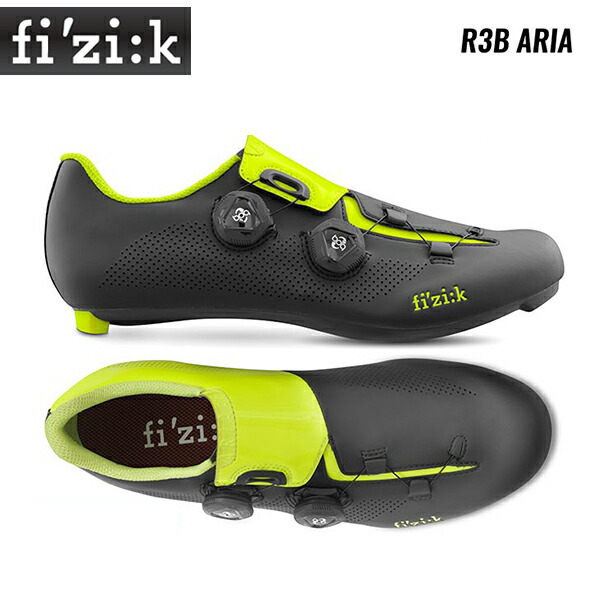 (メーカー在庫限り)fizik フィジーク R3B ARIA アリア ブラック/イエロー ロード用シューズ画像