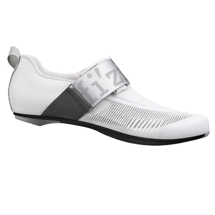 fizik フィジーク TRANSIRO HYDRA AEROWEAVE CARBON トランジロ ハイドラ エアロウェーブ カーボン ホワイト/シルバー トライアスロン シューズ|自転車館びーくる