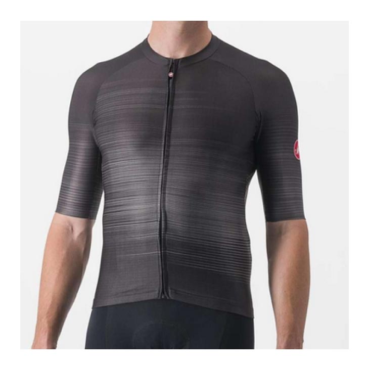 (即納)CASTELLI カステリ AERO RACE 6.0 JERSEY エアロスピード競技 6.0 半袖ティーシャツ(型番：4523009)点火装置黒いこと メンズ 御召しもの